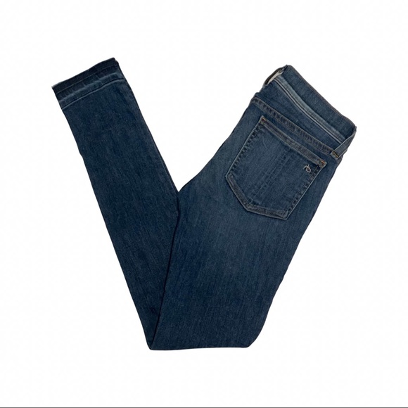 Rag & Bone Mid-Rise Skinny Ankle Jeans Size 24 Lily Dale - Picture 6 of 6